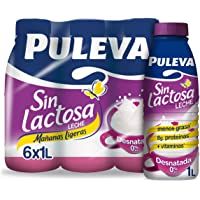 Puleva Leche Mañanas Ligeras Desnatada sin Lactosa- 6 x 1L